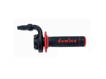 DOMINO Gasgriff KRE03 Universal mit Griffgummi schwarz/rot