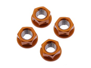 JMP Bolt Kettenradmutter Mutter M10x1,25 Alu orange 4er Set