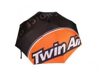 Umbrella Regenschirm schwarz/orange/weiß