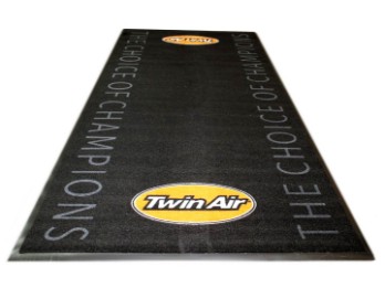 Twin Air Bodenschutzmatte Teppich Tankmatte Servicematte 200x100cm schwarz/orange