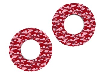 Neopren Griff Grip Donuts rot/weiß