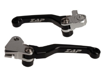 ZAP Kupplungs-Bremshebel Set Flexs passt an Kawasaki KXF 250 13-20 450 13-18 schwarz