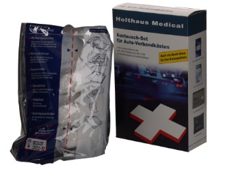 HOLTHAUS MEDICAL Nachfüllset Verbandtasche DIN 13 164 für Auto PKW Erste Hilfe Kasten