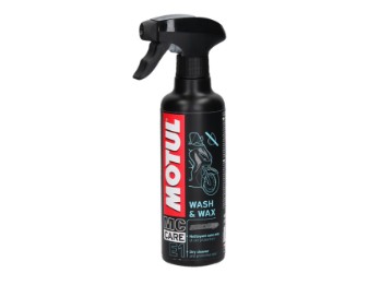 MOTUL MC CARE™ E1 Wash & Wax Spray Trockenreiniger 400ml Pumpspray