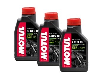 Gabelöl Fork Oil Expert Medium Heavy SAE 15W 3x1Liter Flasche