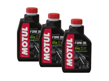 MOTUL Gabelöl Fork Oil Expert Light SAE 5W 3x1Liter Flasche
