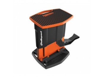 Polisport Hubständer Montageständer Montagebock 310/440mm für Motocross Enduro schwarz/orange
