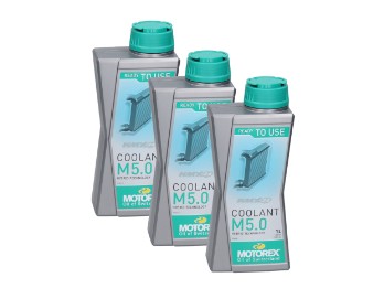 MOTOREX Coolant M5.0 Ready To Use Kühlflüssigkeit 3x1Liter Flasche