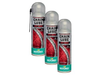 MOTOREX Chain Lube Off Road Kettenspray 3x500ml Spraydose