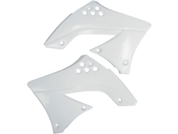 UFO Kühlerspoiler passt an Kawasaki KX 450F 09 weiß