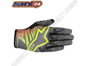 Racer Braap Handschuh gelb fluo/charcoal rot