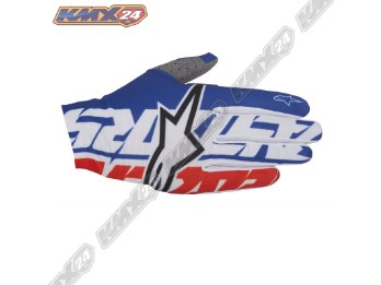 ALPINESTARS Dune Gloves 2017 Motocross MX Enduro Handschuhe blau/weiß/rot