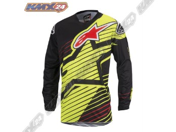 Alpinestars Racer Braap Jersey Motocross Shirt gelb/schwarz
