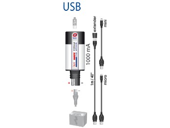 Optimate Universal USB Ladegerät mit SAE Stecker