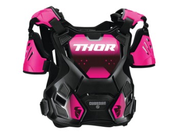 Thor Guardian Brustpanzer Körperschutz schwarz/pink Größe M/L