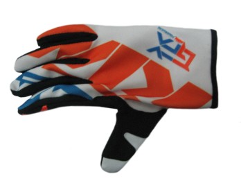 Gravity-FX Gloves Motocross MX Enduro Handschuhe weiß/orange/blau