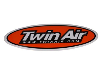 Twin Air Large Oval Decal Aufkleber Sticker 450x160mm orange/weiß/schwarz