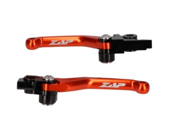ZAP Kupplungs-Bremshebel Set Flexs passt an KTM EXC EXC-F SX SXF ab14 Sherco SE SEF ab15 orange