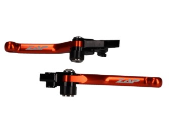ZAP Kupplungs-Bremshebel Set Flexs passt an KTM EXC SX SXF 06-13 Husaberg orange