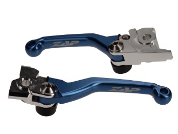 ZAP Kupplungs-Bremshebel Set Flexs passt an KTM EXC EXC-F SX SXF ab14 Sherco SE SEF ab15 blau