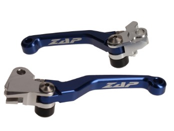 ZAP Kupplungs-Bremshebel Set Flexs passt an Kawasaki KX 250F, 450F 05-12 blau
