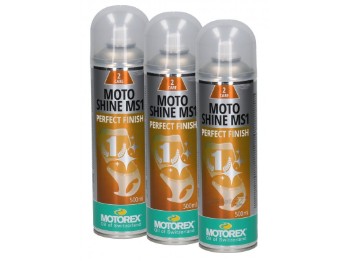 Motorex Moto Shine MS1 Glanzspray mit Kirschduft 3x500ml