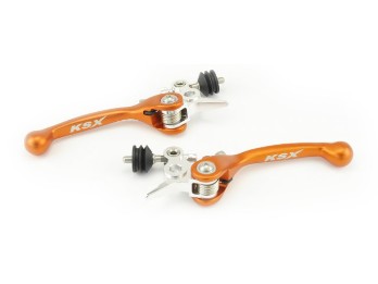 Kupplung.-Bremshebel Set Flexs passt an Husqvarna KTM 65 85 Freeride ab14 orange