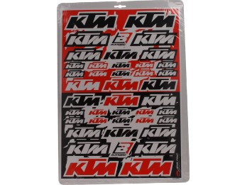 Aufkleberbogen Stickerbogen KTM Racing Kit 50x35cm