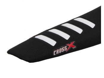 CrossX Sitzbezug passt an Husqvarna 701 Enduro/Supermoto ab16 schwarz/weiß
