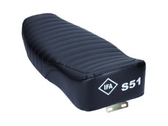 Sitzbank strukturiert passt an Simson S50 S51 S70 Logo IFA S51 schwarz