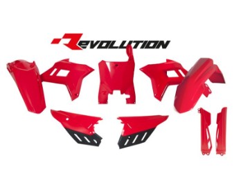 Rtech Plastikkit Revolution passt an Honda CRF 250R ab22 450R ab21 rot