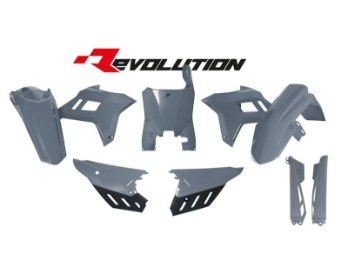 Rtech Plastikkit Revolution passt an Honda CRF 250R ab22 450R ab21 grau