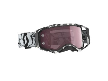 Scott Brille Prospect Goggle Amplifier mamor weiß/schwarz - Brillenglas rosa