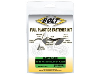 Bolt Schraubenkit Plastikteile passt an Kawasaki KX 125 250 88-89 500 88-04