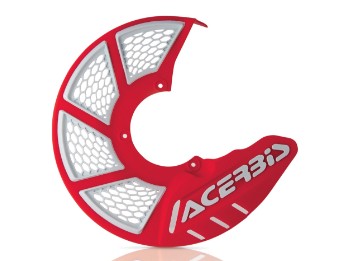 Acerbis Bremsscheibenabdeckung Bremsscheibenschutz vorn lose 280mm rot/weiß