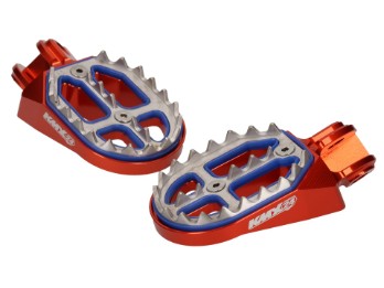 kmx24 Alu Factory Fußrasten passt an Husaberg TE FC FE FX FS 125-650 04-14 orange