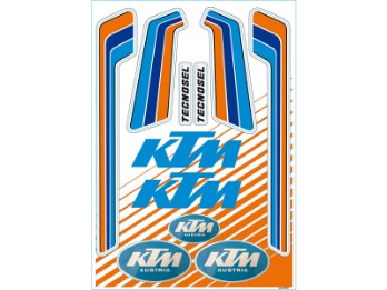 Aufkleberbogen Stickerbogen KTM Vintage Racing Kit 50x35cm