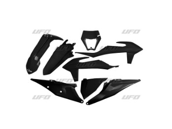 UFO Plastikkit passt an KTM EXC EXC-F XC-W 125 250 300 350 450 500 ab20 schwarz