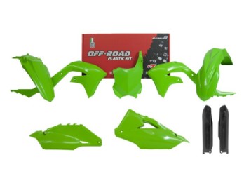 Rtech Plastikkit passt an Kawasaki KX 250F ab21 450F ab19 grün/schwarz