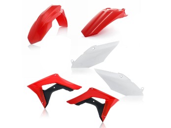 Acerbis Plastikkit passt an Honda CRF 250R ab18 450R 17-20 rot/weiß/schwarz