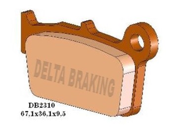 Delta Bremsbeläge DB2310MX-D passt an Kawasaki KXF Yamaha YZ(F) Suzuki RM(Z) Beta RR Fantic XX/XE Sherco Aprilia hinten