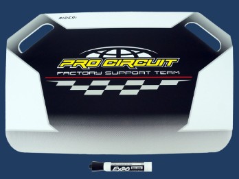 PRO CIRCUIT Pit Board Anzeigetafel Boxenschild + Marker
