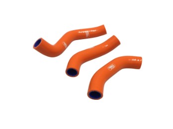 SAMCO Kühlerschlauch Set passt an KTM EXC-F 450 500 17-19 für Thermostat orange