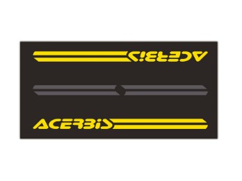 Acerbis Bodenschutzmatte Teppich Tankmatte Servicematte 200x100cm schwarz/gelb