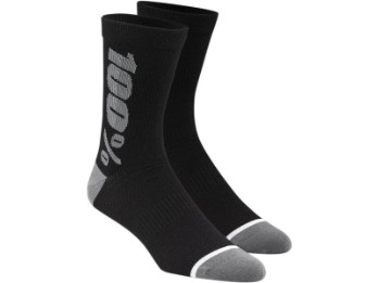 100% Rythym Merino Wool Performance Socks Strümpfe Socken schwarz/grau
