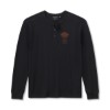 96466-26VM/000M, HENLEY-KNIT,BLACK