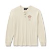 96468-26VM/000M, HENLEY-KNIT,OFF WHITE
