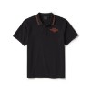 96483-25VM/000M, POLO-KNIT,BLACK