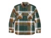 96038-25VM/000M, SHIRT JACKET-WOVEN,BROWN/GREEN