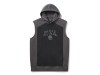 96144-26VM/000M, HOODIE-KNIT,BLACK/GREY